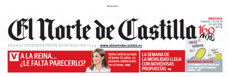 El Norte de Castilla 2014 header